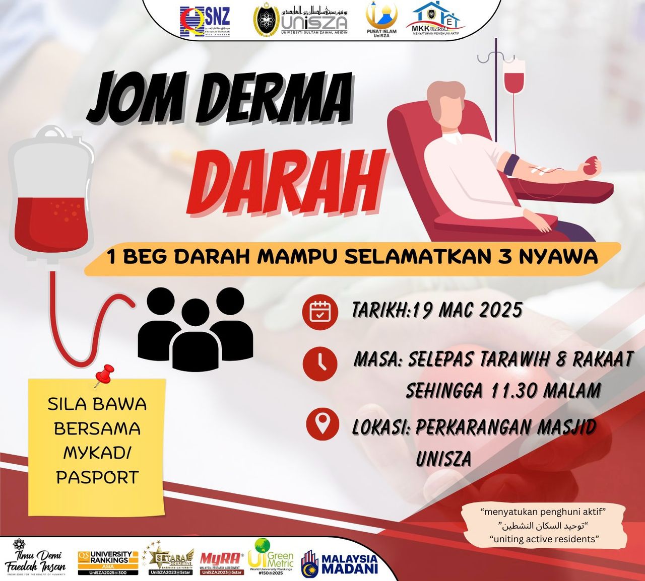 PROGRAM BLOOD DONATION : JOM DERMA DARAH