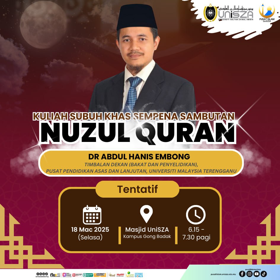 KULIAH SUBUH KHAS SEMPENA SAMBUTAN NUZUL QURAN 1446H